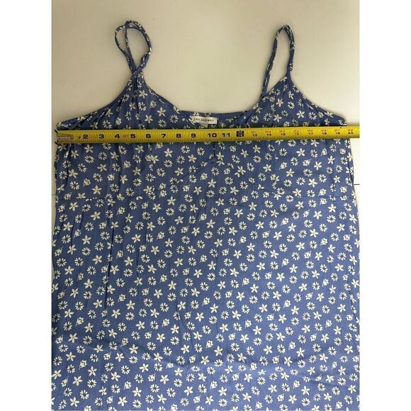 Free Assembly Bohemian Romantic Sky Blue Spaghetti Straps Midi Dress Size XXL - Picture 14 of 16